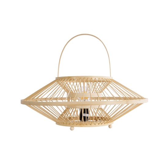 SORENIA 02005 Boho Επιδαπέδιο Φωτιστικό με Ντουί 1 x E27 AC 220-240V IP20 - Μπεζ - Μ50 x Π50 x Υ18cm