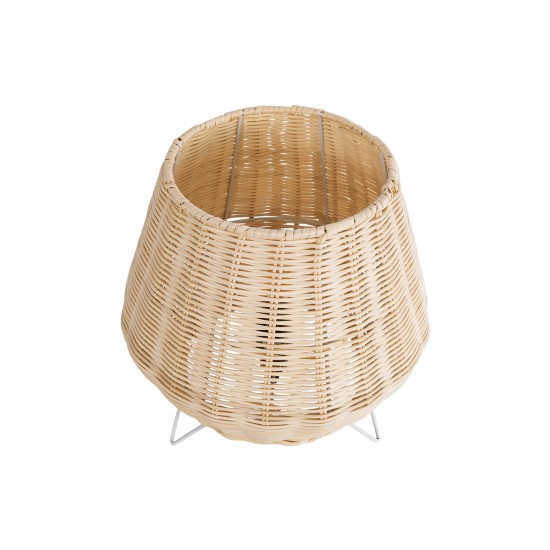 BOLSON 02010 Boho Επιδαπέδιο Φωτιστικό με Ντουί 1 x E27 AC 220-240V IP20 - Μπεζ & Λευκό - Μ30 x Π30 x Υ30cm