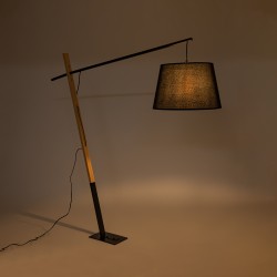 KELSIE 02029 Μοντέρνο Επιδαπέδιο Φωτιστικό με Ντουί 1 x E27 AC 220-240V IP20 - Μαύρο & Μπεζ - Μ40 x Π125 x Υ140cm