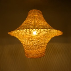 JUNIPER 02047 Boho Κρεμαστό Φωτιστικό Οροφής με Ντουί 1 x E27 AC 220-240V IP20 - Μπεζ - Μ100 x Π100 x Υ90cm