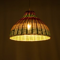 CABALLEROS 02053 Boho Κρεμαστό Φωτιστικό Οροφής με Ντουί 1 x E27 AC 220-240V IP20 - Πολύχρωμο - Μ40 x Π40 x Υ27cm