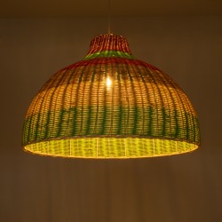 CABALLEROS 02054 Boho Κρεμαστό Φωτιστικό Οροφής με Ντουί 1 x E27 AC 220-240V IP20 - Πολύχρωμο - Μ70 x Π70 x Υ48cm