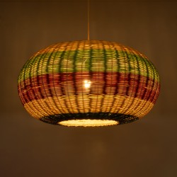 CABALLEROS 02056 Boho Κρεμαστό Φωτιστικό Οροφής με Ντουί 1 x E27 AC 220-240V IP20 - Πολύχρωμο - Μ70 x Π70 x Υ36cm