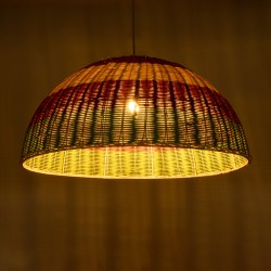 CABALLEROS 02061 Boho Κρεμαστό Φωτιστικό Οροφής με Ντουί 1 x E27 AC 220-240V IP20 - Πολύχρωμο - Μ70 x Π70 x Υ34cm