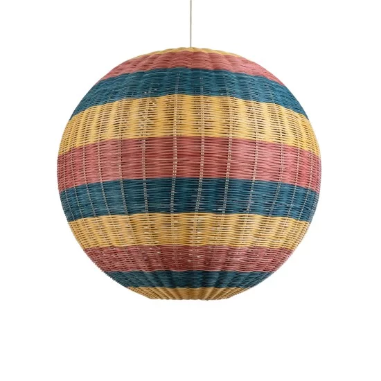 CABALLEROS 02063 Boho Κρεμαστό Φωτιστικό Μπάλα Μονόφωτο 1 x E27 IP20 Πολύχρωμο Ξύλο - Μ70 x Π70 x Υ70cm CABALLEROS 02063 Boho Κρεμαστό Φωτιστικό Μπάλα Μονόφωτο 1 x E27 IP20 Πολύχρωμο Ξύλο - Μ70 x Π70 x Υ70cm