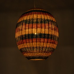 CABALLEROS 02066 Boho Κρεμαστό Φωτιστικό Οροφής με Ντουί 1 x E27 AC 220-240V IP20 - Πολύχρωμο - Μ70 x Π70 x Υ80cm