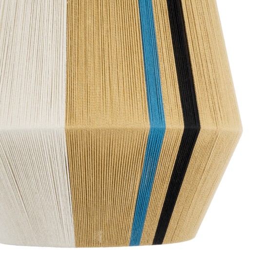 SALERNO 02079 Boho Κρεμαστό Φωτιστικό Καμπάνα Μονόφωτο 1 x E27 IP20 Πολύχρωμο Σχοινί - Μ50 x Π50 x Υ90cm SALERNO 02079 Boho Κρεμαστό Φωτιστικό Καμπάνα Μονόφωτο 1 x E27 IP20 Πολύχρωμο Σχοινί - Μ50 x Π50 x Υ90cm