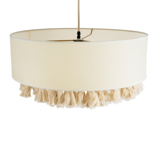 GINGER 02100 Boho Κρεμαστό Φωτιστικό Καπέλο Μονόφωτο 1 x E27 IP20 Μπεζ Ύφασμα με Μπεζ Βαμβακερό Νήμα - Μ50 x Π50 x Υ25cm GINGER 02100 Boho Κρεμαστό Φωτιστικό Καπέλο Μονόφωτο 1 x E27 IP20 Μπεζ Ύφασμα με Μπεζ Βαμβακερό Νήμα - Μ50 x Π50 x Υ25cm