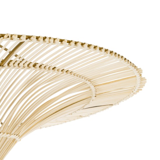 PALERMO 02153 Boho Φωτιστικό Οροφής με Ντουί 1 x E27 AC 220-240V IP20 - Μπεζ - Μ100 x Π100 x Υ55cm