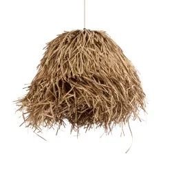 GUADELOUPE 02157 Boho Κρεμαστό Φωτιστικό Οροφής με Ντουί 1 x E27 AC 220-240V IP20 - Μπεζ - Μ50 x Π50 x Υ40cm