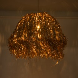 GUADELOUPE 02158 Boho Κρεμαστό Φωτιστικό Οροφής με Ντουί 1 x E27 AC 220-240V IP20 - Μπεζ - Μ80 x Π80 x Υ60cm