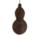 KINGSTOWN 02169 Boho Κρεμαστό Φωτιστικό Πλέγμα Μονόφωτο 1 x E27 IP20 Καφέ Ξύλο - Μ30 x Π30 x Υ60cm KINGSTOWN 02169 Boho Κρεμαστό Φωτιστικό Πλέγμα Μονόφωτο 1 x E27 IP20 Καφέ Ξύλο - Μ30 x Π30 x Υ60cm