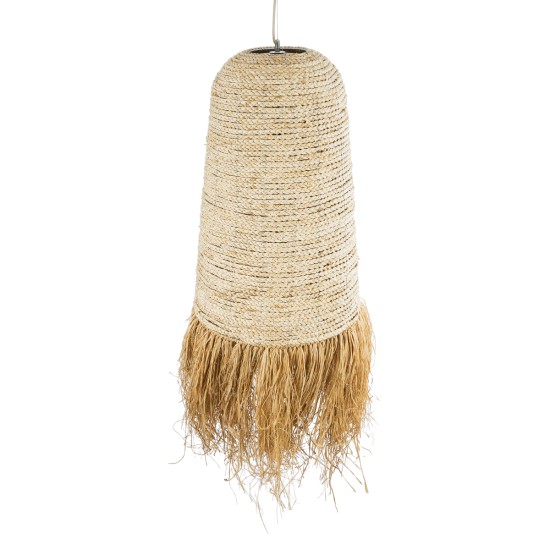 LETA 02171 Boho Κρεμαστό Φωτιστικό Καμπάνα Μονόφωτο 1 x E27 IP20 Μπεζ Raffia - Μ50 x Π50 x Υ150cm LETA 02171 Boho Κρεμαστό Φωτιστικό Καμπάνα Μονόφωτο 1 x E27 IP20 Μπεζ Raffia - Μ50 x Π50 x Υ150cm