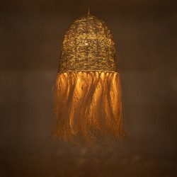 AREMBEPE 02179 Boho Κρεμαστό Φωτιστικό Οροφής με Ντουί 1 x E27 AC 220-240V IP20 - Μπεζ - Μ60 x Π60 x Υ130cm