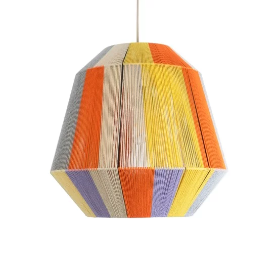 SALERNO 02188 Boho Κρεμαστό Φωτιστικό Καμπάνα Μονόφωτο 1 x E27 IP20 Πολύχρωμο Βαμβακερό Νήμα - Μ50 x Π50 x Υ50cm SALERNO 02188 Boho Κρεμαστό Φωτιστικό Καμπάνα Μονόφωτο 1 x E27 IP20 Πολύχρωμο Βαμβακερό Νήμα - Μ50 x Π50 x Υ50cm