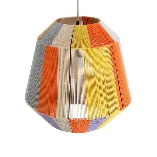 SALERNO 02188 Boho Κρεμαστό Φωτιστικό Καμπάνα Μονόφωτο 1 x E27 IP20 Πολύχρωμο Βαμβακερό Νήμα - Μ50 x Π50 x Υ50cm SALERNO 02188 Boho Κρεμαστό Φωτιστικό Καμπάνα Μονόφωτο 1 x E27 IP20 Πολύχρωμο Βαμβακερό Νήμα - Μ50 x Π50 x Υ50cm