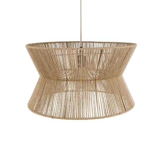 BISBEE 02204 Boho Κρεμαστό Φωτιστικό Πλέγμα Μονόφωτο 1 x E27 IP20 Μπεζ Σχοινί - Μ50 x Π50 x Υ28cm BISBEE 02204 Boho Κρεμαστό Φωτιστικό Πλέγμα Μονόφωτο 1 x E27 IP20 Μπεζ Σχοινί - Μ50 x Π50 x Υ28cm