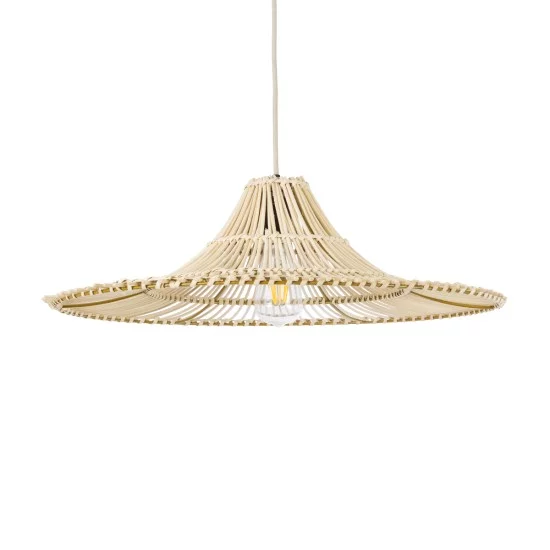 PALERMO 02208 Boho Κρεμαστό Φωτιστικό Καμπάνα Μονόφωτο 1 x E27 IP20 Μπεζ Ρατάν - Μ60 x Π60 x Υ20cm PALERMO 02208 Boho Κρεμαστό Φωτιστικό Καμπάνα Μονόφωτο 1 x E27 IP20 Μπεζ Ρατάν - Μ60 x Π60 x Υ20cm