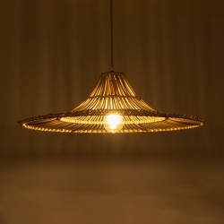 PALERMO 02208 Boho Κρεμαστό Φωτιστικό Οροφής με Ντουί 1 x E27 AC 220-240V IP20 - Μπεζ - Μ60 x Π60 x Υ20cm