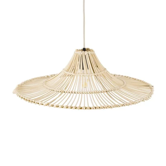 PALERMO 02208 Boho Κρεμαστό Φωτιστικό Καμπάνα Μονόφωτο 1 x E27 IP20 Μπεζ Ρατάν - Μ60 x Π60 x Υ20cm PALERMO 02208 Boho Κρεμαστό Φωτιστικό Καμπάνα Μονόφωτο 1 x E27 IP20 Μπεζ Ρατάν - Μ60 x Π60 x Υ20cm