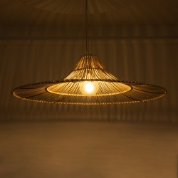 PALERMO 02209 Boho Κρεμαστό Φωτιστικό Οροφής με Ντουί 1 x E27 AC 220-240V IP20 - Μπεζ - Μ100 x Π100 x Υ30cm