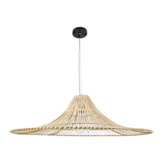 PALERMO 02209 Boho Κρεμαστό Φωτιστικό Καμπάνα Μονόφωτο 1 x E27 IP20 Μπεζ Ρατάν - Μ100 x Π100 x Υ30cm PALERMO 02209 Boho Κρεμαστό Φωτιστικό Καμπάνα Μονόφωτο 1 x E27 IP20 Μπεζ Ρατάν - Μ100 x Π100 x Υ30cm