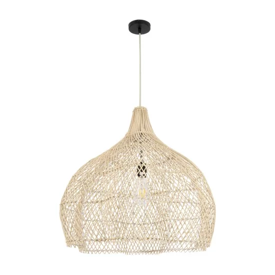 ADEJE 02210 Boho Κρεμαστό Φωτιστικό Καμπάνα Μονόφωτο 1 x E27 IP20 Μπεζ Ρατάν - Μ60 x Π60 x Υ60cm ADEJE 02210 Boho Κρεμαστό Φωτιστικό Καμπάνα Μονόφωτο 1 x E27 IP20 Μπεζ Ρατάν - Μ60 x Π60 x Υ60cm