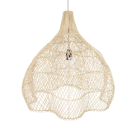 ADEJE 02210 Boho Κρεμαστό Φωτιστικό Πλέγμα Μονόφωτο 1 x E27 IP20 Μπεζ Ξύλο - Μ60 x Π60 x Υ60cm ADEJE 02210 Boho Κρεμαστό Φωτιστικό Πλέγμα Μονόφωτο 1 x E27 IP20 Μπεζ Ξύλο - Μ60 x Π60 x Υ60cm