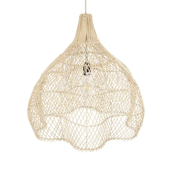 ADEJE 02210 Boho Κρεμαστό Φωτιστικό Καμπάνα Μονόφωτο 1 x E27 IP20 Μπεζ Ρατάν - Μ60 x Π60 x Υ60cm ADEJE 02210 Boho Κρεμαστό Φωτιστικό Καμπάνα Μονόφωτο 1 x E27 IP20 Μπεζ Ρατάν - Μ60 x Π60 x Υ60cm