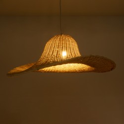 ESPARGOS 02214 Boho Κρεμαστό Φωτιστικό Οροφής με Ντουί 1 x E27 AC 220-240V IP20 - Μπεζ - Μ70 x Π70 x Υ35cm