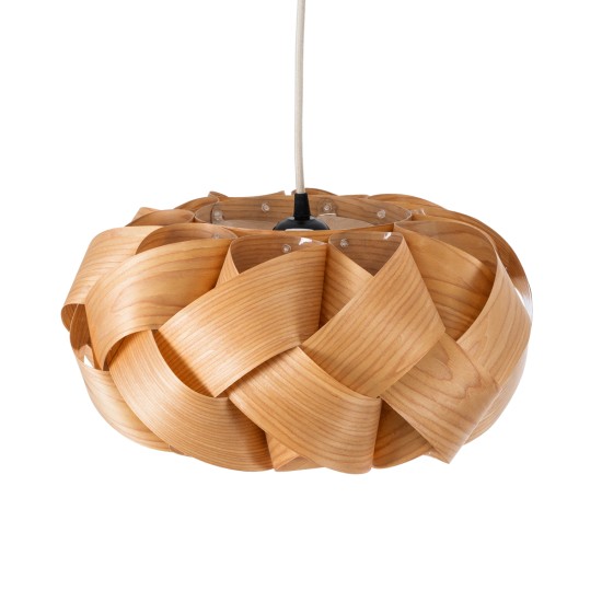 SARDIGNA 02217 Boho Κρεμαστό Φωτιστικό Πλέγμα Μονόφωτο 1 x E27 IP20 Καφέ Ξύλο - Μ40 x Π40 x Υ20cm SARDIGNA 02217 Boho Κρεμαστό Φωτιστικό Πλέγμα Μονόφωτο 1 x E27 IP20 Καφέ Ξύλο - Μ40 x Π40 x Υ20cm