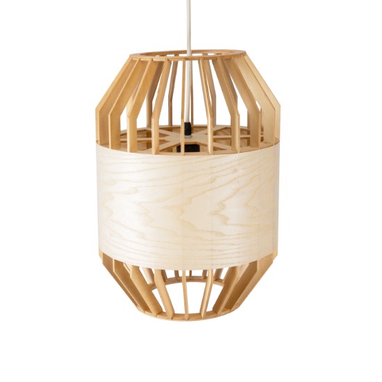 GALIA 02220 Boho Κρεμαστό Φωτιστικό Πλέγμα Μονόφωτο 1 x E27 IP20 Μπεζ & Καφέ Ξύλο - Μ30 x Π30 x Υ40cm GALIA 02220 Boho Κρεμαστό Φωτιστικό Πλέγμα Μονόφωτο 1 x E27 IP20 Μπεζ & Καφέ Ξύλο - Μ30 x Π30 x Υ40cm