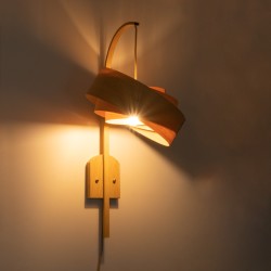 KALAMA 02223 Boho Φωτιστικό Τοίχου - Απλίκα με Ντουί 1 x E27 AC 220-240V IP20 - Μπεζ - Μ30 x Π40 x Υ70cm