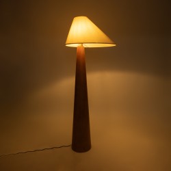 KAUAI 02230 Boho Επιδαπέδιο Φωτιστικό με Ντουί 1 x E27 AC 220-240V IP20 - Καφέ & Μπεζ - Μ55 x Π42 x Υ145cm