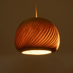 KAILANI 02243 Boho Κρεμαστό Φωτιστικό Οροφής με Ντουί 1 x E27 AC 220-240V IP20 - Καφέ - Μ40 x Π40 x Υ30cm