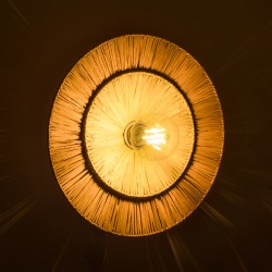 COLOMBO 02278 Boho Φωτιστικό Τοίχου - Απλίκα με Ντουί 1 x E27 AC 220-240V IP20 - Μπεζ - Μ40 x Π40 x Υ9cm