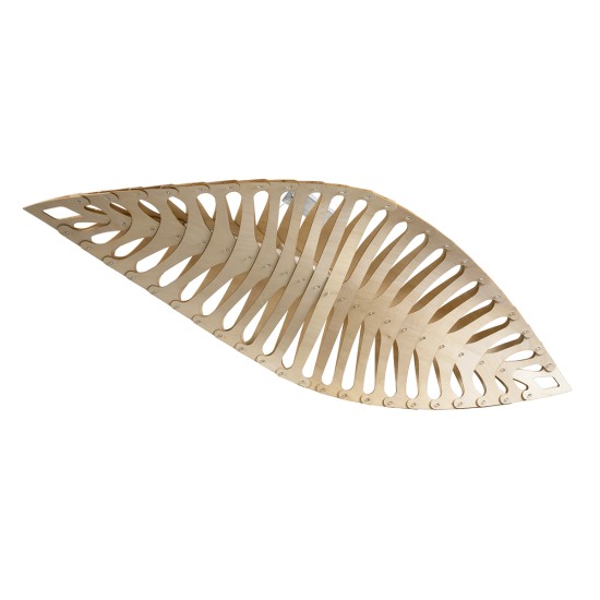 NANI 02285 Μοντέρνο Κρεμαστό Φωτιστικό Οροφής LED 36W 2880lm 120° AC 220-240V IP20 Φυσικό Λευκό 4500K - Lumileds SMD Chip - Μπεζ - Μ120 x Π48 x Υ18cm - 2 Χρόνια Εγγύηση