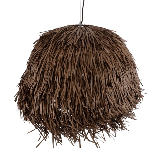 GUADELOUPE 02294 Boho Κρεμαστό Φωτιστικό Καμπάνα Μονόφωτο 1 x E27 IP20 Καφέ Raffia - Μ80 x Π80 x Υ60cm GUADELOUPE 02294 Boho Κρεμαστό Φωτιστικό Καμπάνα Μονόφωτο 1 x E27 IP20 Καφέ Raffia - Μ80 x Π80 x Υ60cm