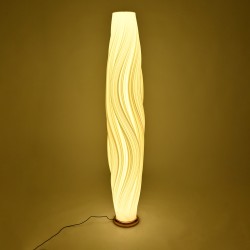 CERULEAN 02312 Μοντέρνο Επιδαπέδιο Φωτιστικό με Ντουί 1 x E27 AC 220-240V IP20 - Μπεζ & Λευκό - Μ30 x Π30 x Υ155cm