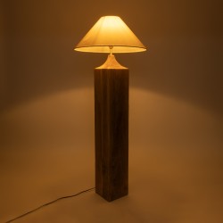 LAFRONTERA 02314 Boho Επιδαπέδιο Φωτιστικό με Ντουί 1 x E27 AC 220-240V IP20 - Καφέ & Μπεζ - Μ55 x Π55 x Υ140cm