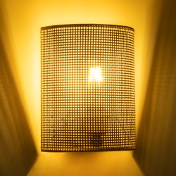 SAOTOME 02321 Boho Φωτιστικό Τοίχου - Απλίκα με Ντουί 1 x E27 AC 220-240V IP20 - Μπεζ - Μ20 x Π10 x Υ25cm