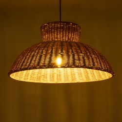 MALABO 02328 Boho Κρεμαστό Φωτιστικό Οροφής με Ντουί 1 x E27 AC 220-240V IP20 - Καφέ - Μ60 x Π60 x Υ31cm