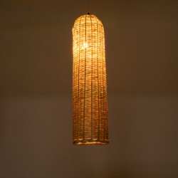 WAIKIKI 02349 Boho Κρεμαστό Φωτιστικό Οροφής με Ντουί 1 x E27 AC 220-240V IP20 - Μπεζ - Μ20 x Π20 x Υ80cm