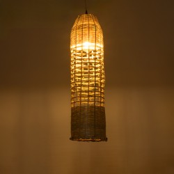 WAIKIKI 02350 Boho Κρεμαστό Φωτιστικό Οροφής με Ντουί 1 x E27 AC 220-240V IP20 - Μπεζ - Μ20 x Π20 x Υ80cm