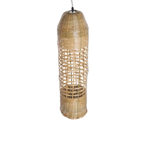 WAIKIKI 02350 Boho Κρεμαστό Φωτιστικό Καμπάνα Μονόφωτο 1 x E27 IP20 Μπεζ Ξύλο - Μ20 x Π20 x Υ80cm WAIKIKI 02350 Boho Κρεμαστό Φωτιστικό Καμπάνα Μονόφωτο 1 x E27 IP20 Μπεζ Ξύλο - Μ20 x Π20 x Υ80cm