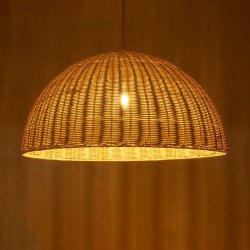 MONTANA 02379 Boho Κρεμαστό Φωτιστικό Οροφής με Ντουί 1 x E27 AC 220-240V IP20 - Μπεζ - Μ80 x Π80 x Υ40cm