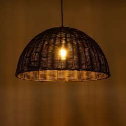 MONTANA 02383 Boho Κρεμαστό Φωτιστικό Οροφής με Ντουί 1 x E27 AC 220-240V IP20 - Μαύρο - Μ50 x Π50 x Υ25cm