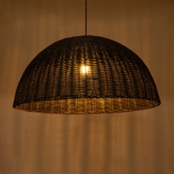 MONTANA 02384 Boho Κρεμαστό Φωτιστικό Οροφής με Ντουί 1 x E27 AC 220-240V IP20 - Μαύρο - Μ80 x Π80 x Υ40cm