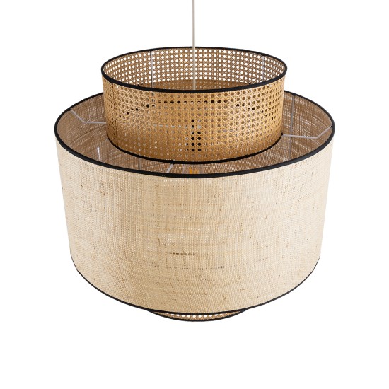 BRAVADO 02387 Boho Κρεμαστό Φωτιστικό Πλέγμα Μονόφωτο 1 x E27 IP20 Καφέ & Μπεζ Ξύλο - Μ70 x Π70 x Υ58cm BRAVADO 02387 Boho Κρεμαστό Φωτιστικό Πλέγμα Μονόφωτο 1 x E27 IP20 Καφέ & Μπεζ Ξύλο - Μ70 x Π70 x Υ58cm