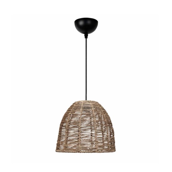 MEKA 204-0162 Boho Κρεμαστό Φωτιστικό Καμπάνα Μονόφωτο 1 x E27 IP20 Καφε Σχοινί - Μ31 x Π31 x Υ26cm MEKA 204-0162 Boho Κρεμαστό Φωτιστικό Καμπάνα Μονόφωτο 1 x E27 IP20 Καφε Σχοινί - Μ31 x Π31 x Υ26cm